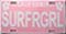 Pink License Plates at Fawn Memories